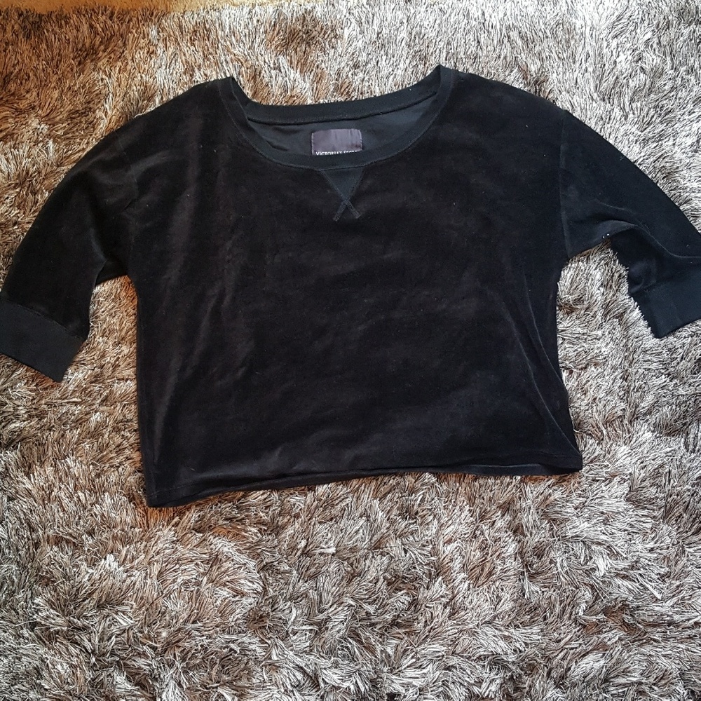 Victoria's Secret velour crop top